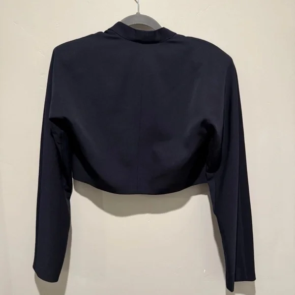 TOKIO KUMAGAI Paris Women’s 100% Wool Navy Blue Jacket Size Small - Picture 2 of 7